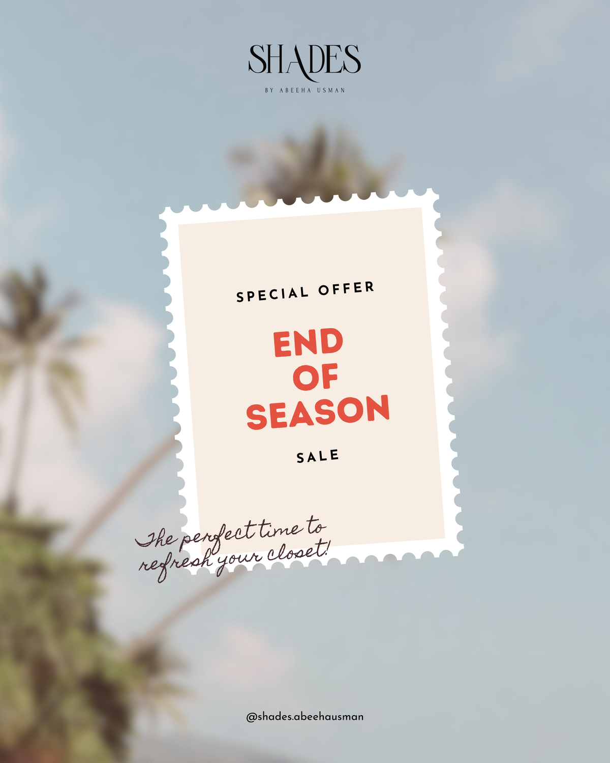 End Of Season Sale