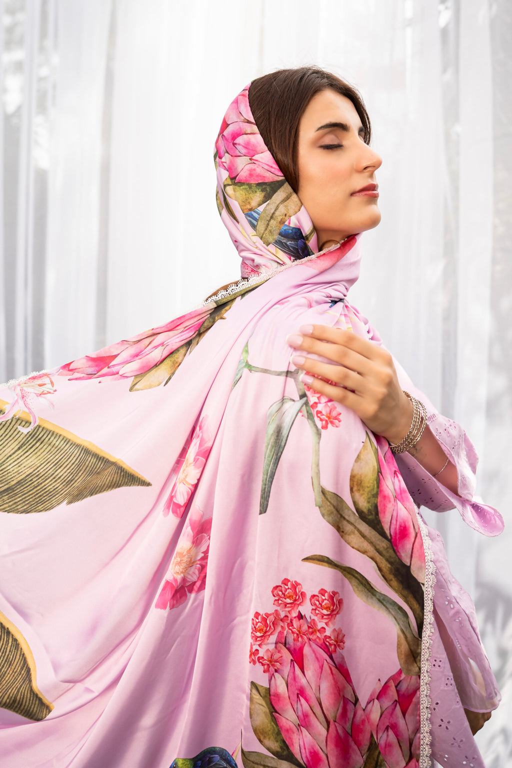 Printed Silk Dupatta