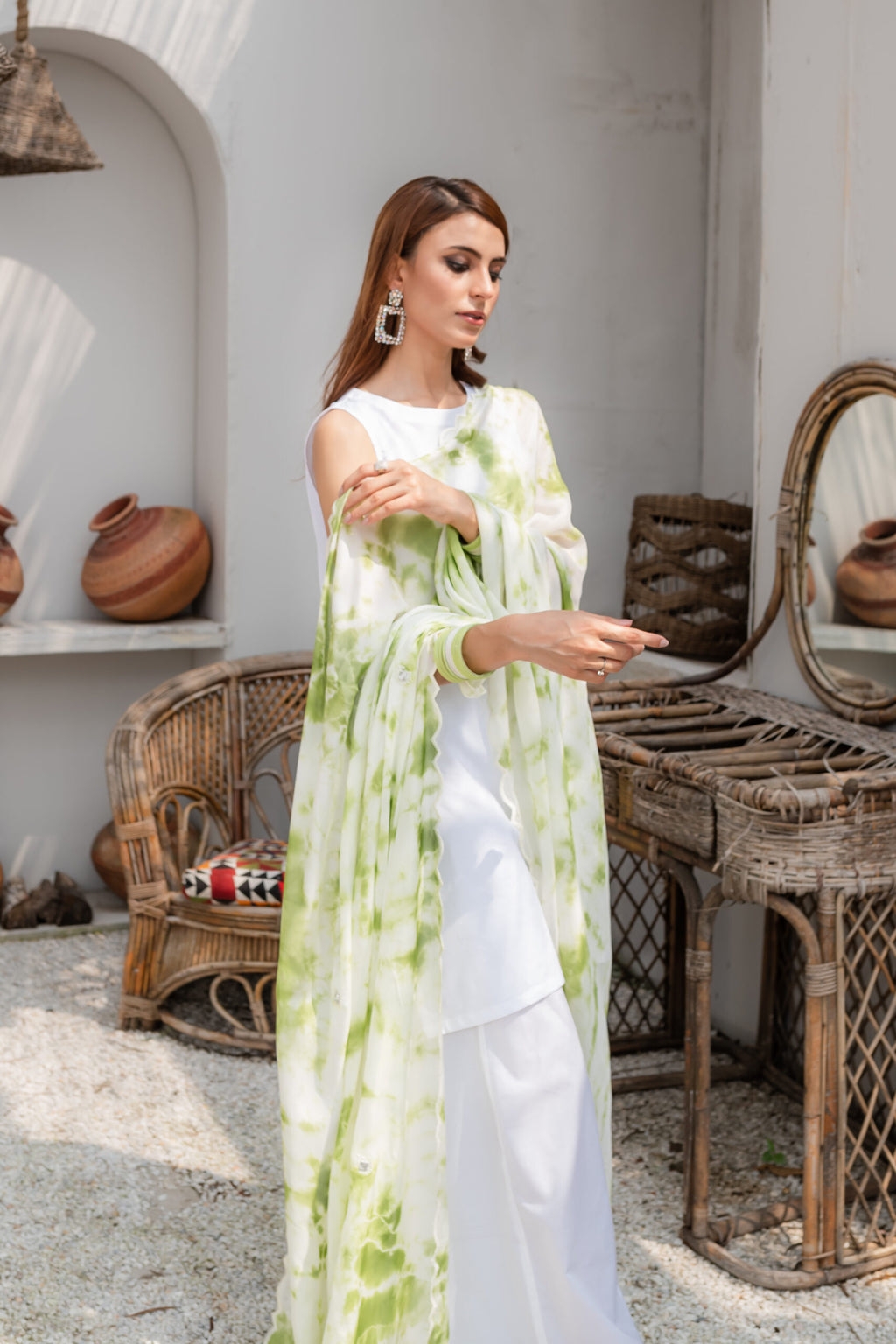 TIE AND DYE DUPATTA