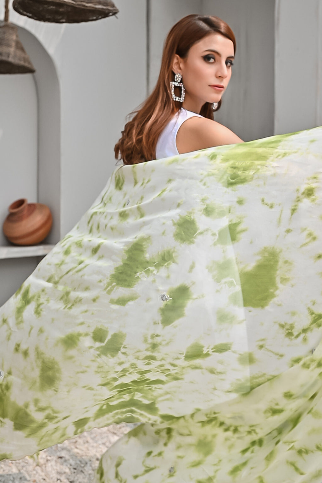TIE AND DYE DUPATTA