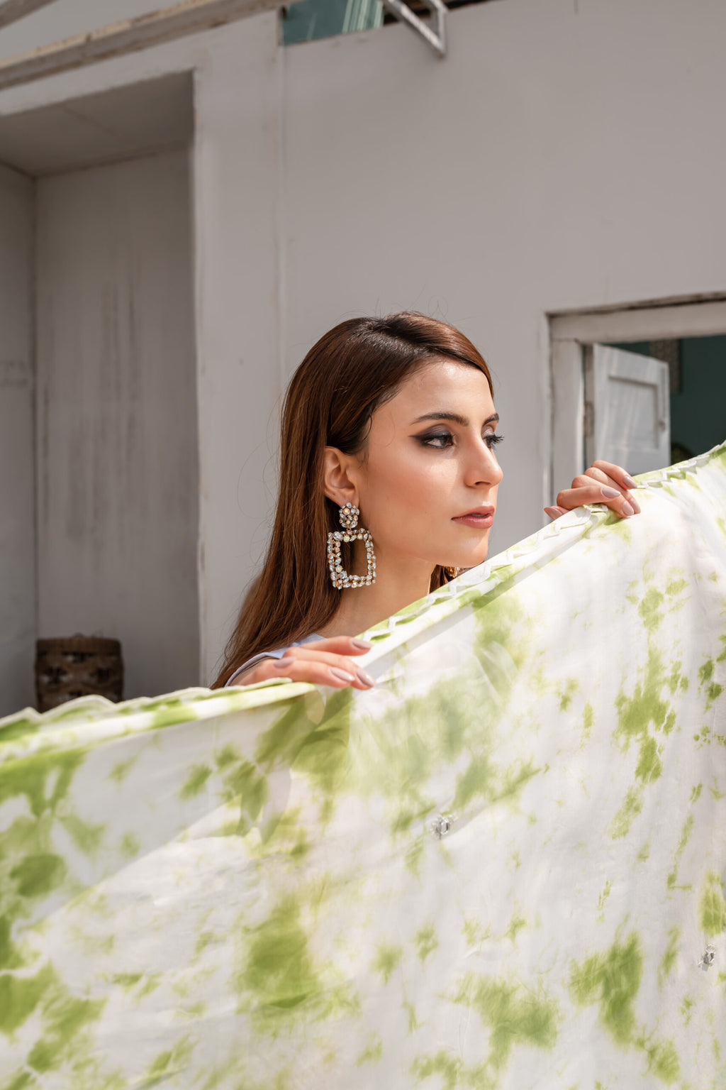 TIE AND DYE DUPATTA
