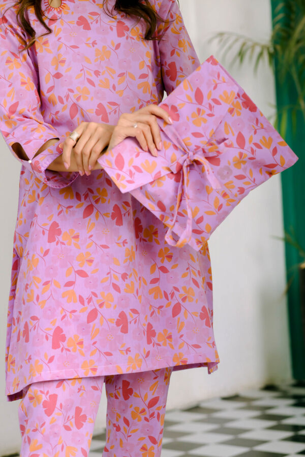 Bright Lilac Print Bag