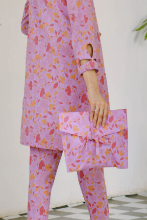 Bright Lilac Print Bag